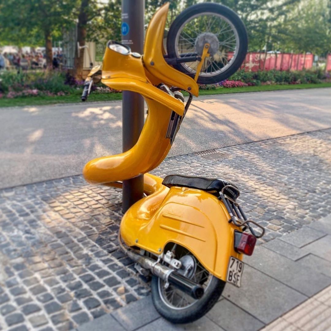 Stefan Rohrer - Schwalbe, 2007 This piece is made of a real scooter