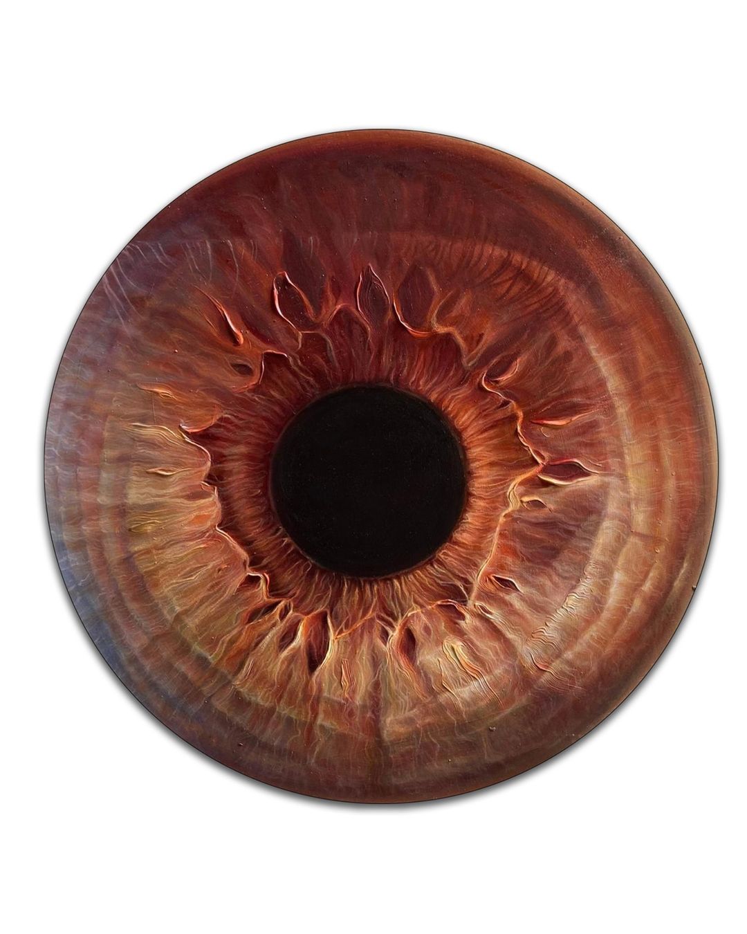 "SAINT" (2021⁠), Oil on Wood Panel ⁠by Maldha Mohamed