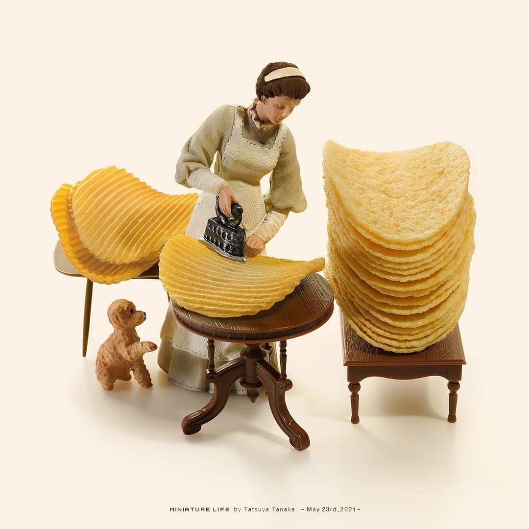 Miniature by Japanese artist Tatsuya Tanaka