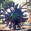 Scultura di Wantian Cui ai Giardini di Marinaressa