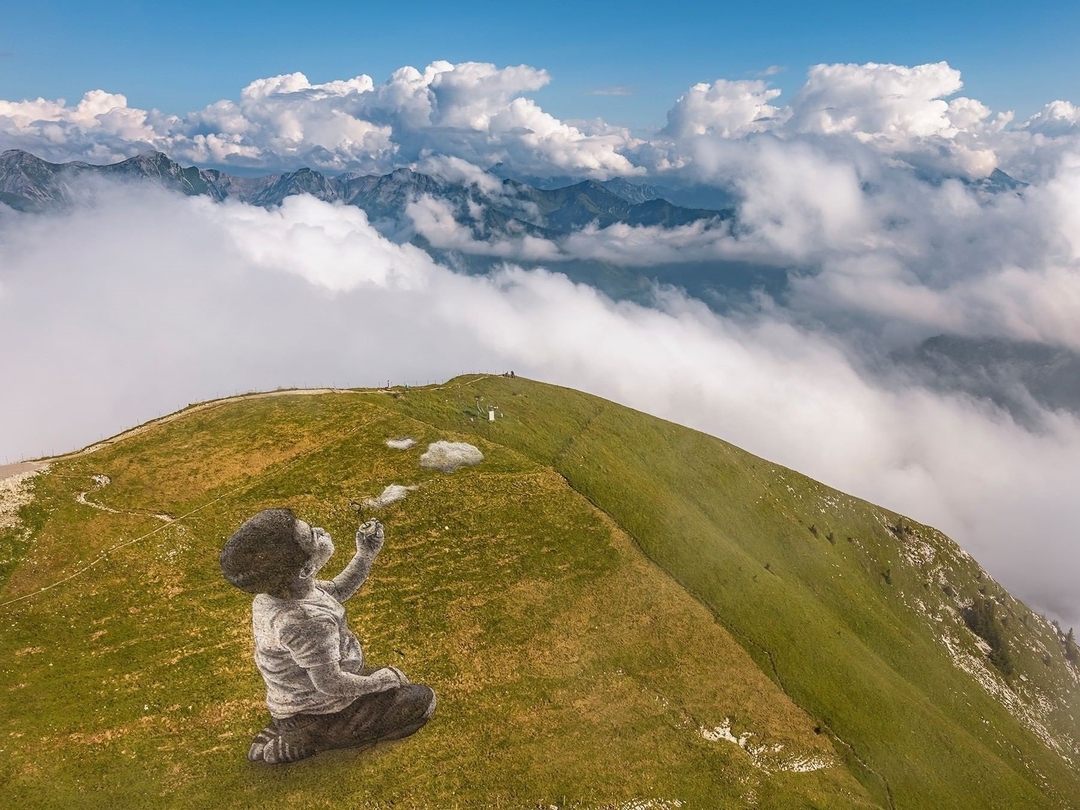 Saype @ Moléson-Village, Switzerland