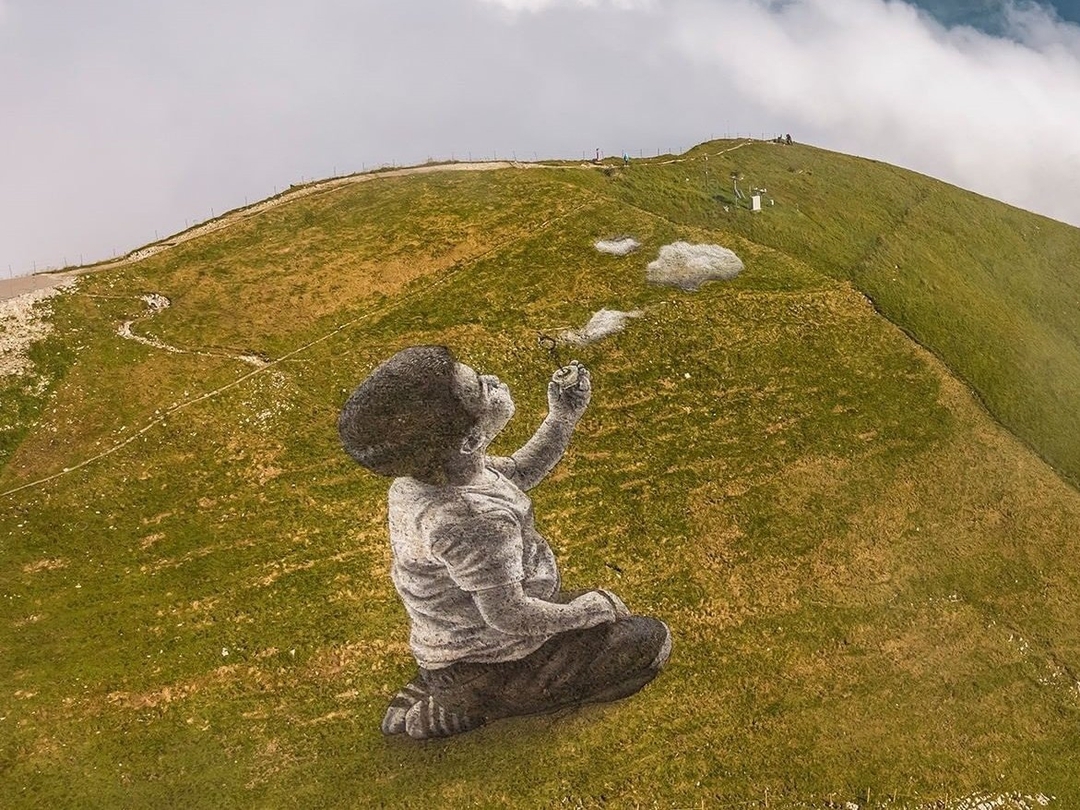 Saype @ Moléson-Village, Switzerland