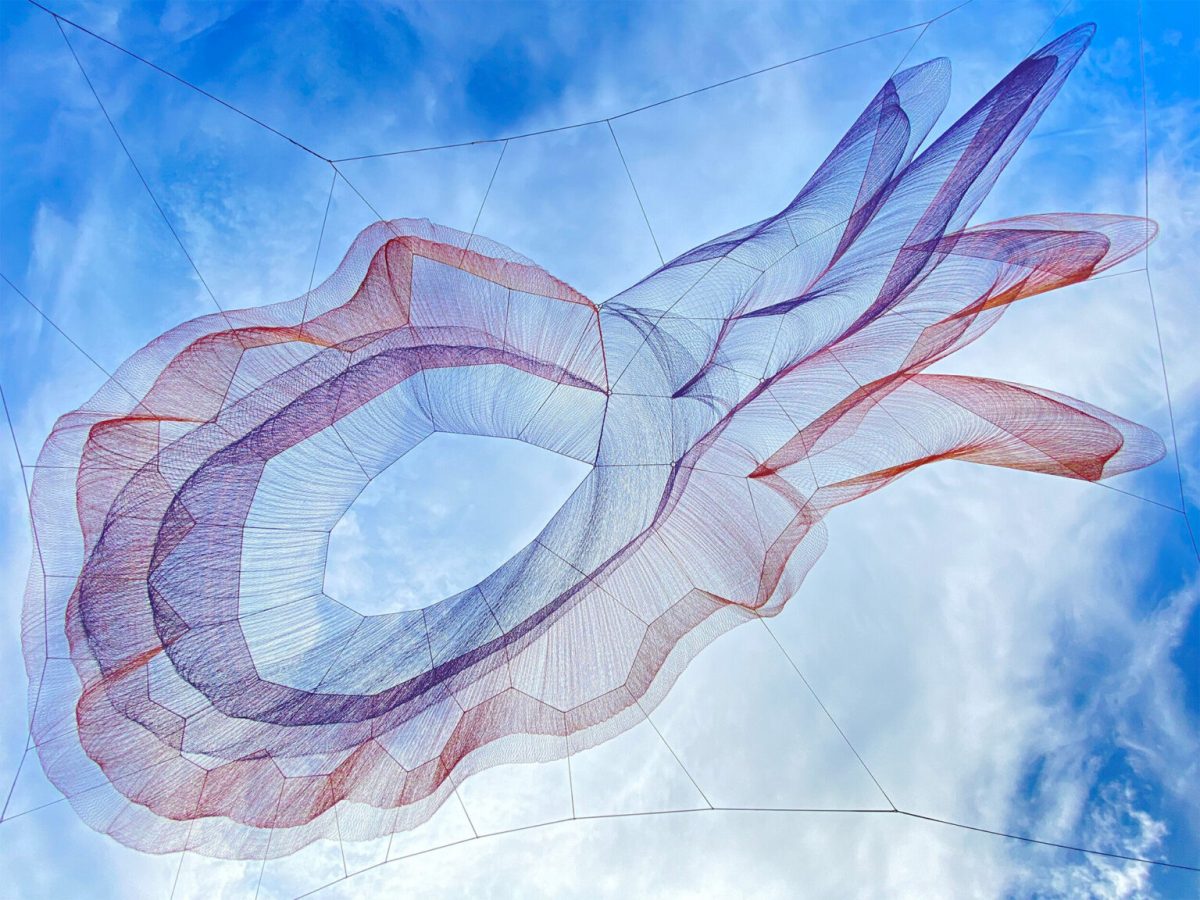 Janet Echelman. “Earthtime 1.78” (2021), Vienna