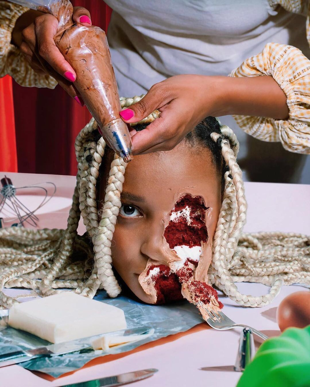 Happy Halloween by Mike Parisella ‘We Eat With Our Eyes’ (2021), digital collage by Mike Parisella