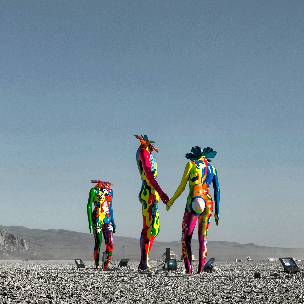 “Connections” by Oxana Belka @ Burning Man 2019 Photo by Ales Prikryl aka DustToAshes