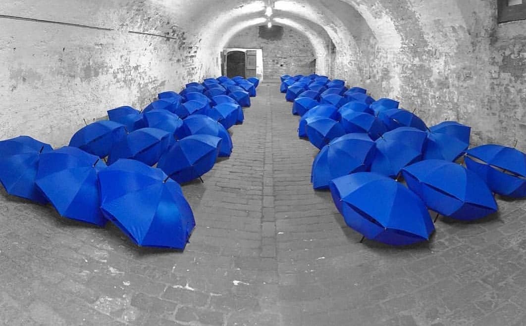 "Waves" by Emmanuele Panzarini at Rocca Sforzesca in Soncino, Italy (2015)