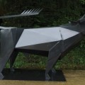 Monumental Steel Bull by Terence Coventry