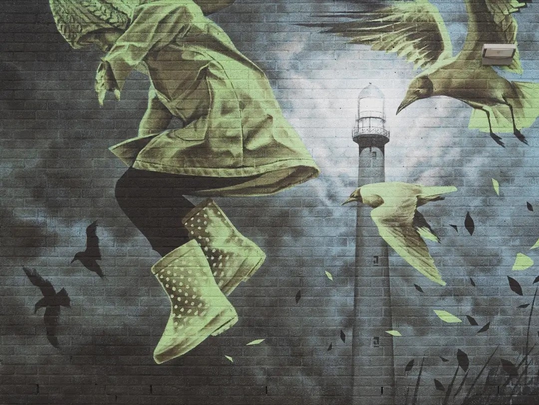 Streetart - Sidney Waerts @ IJmuiden, Netherlands