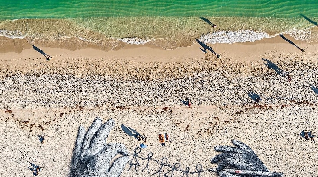 Saype @ Miami Beach, Florida, USA