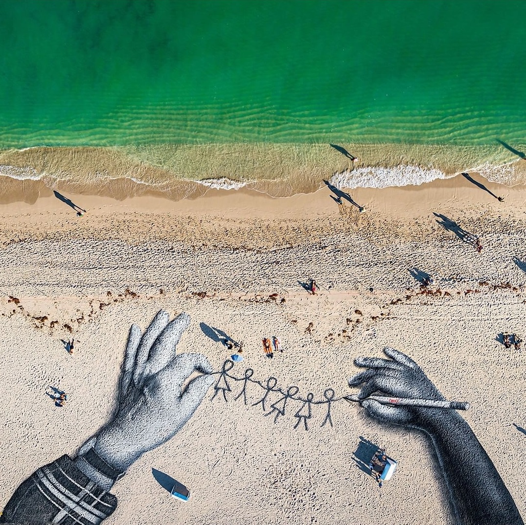 Saype @ Miami Beach, Florida, USA