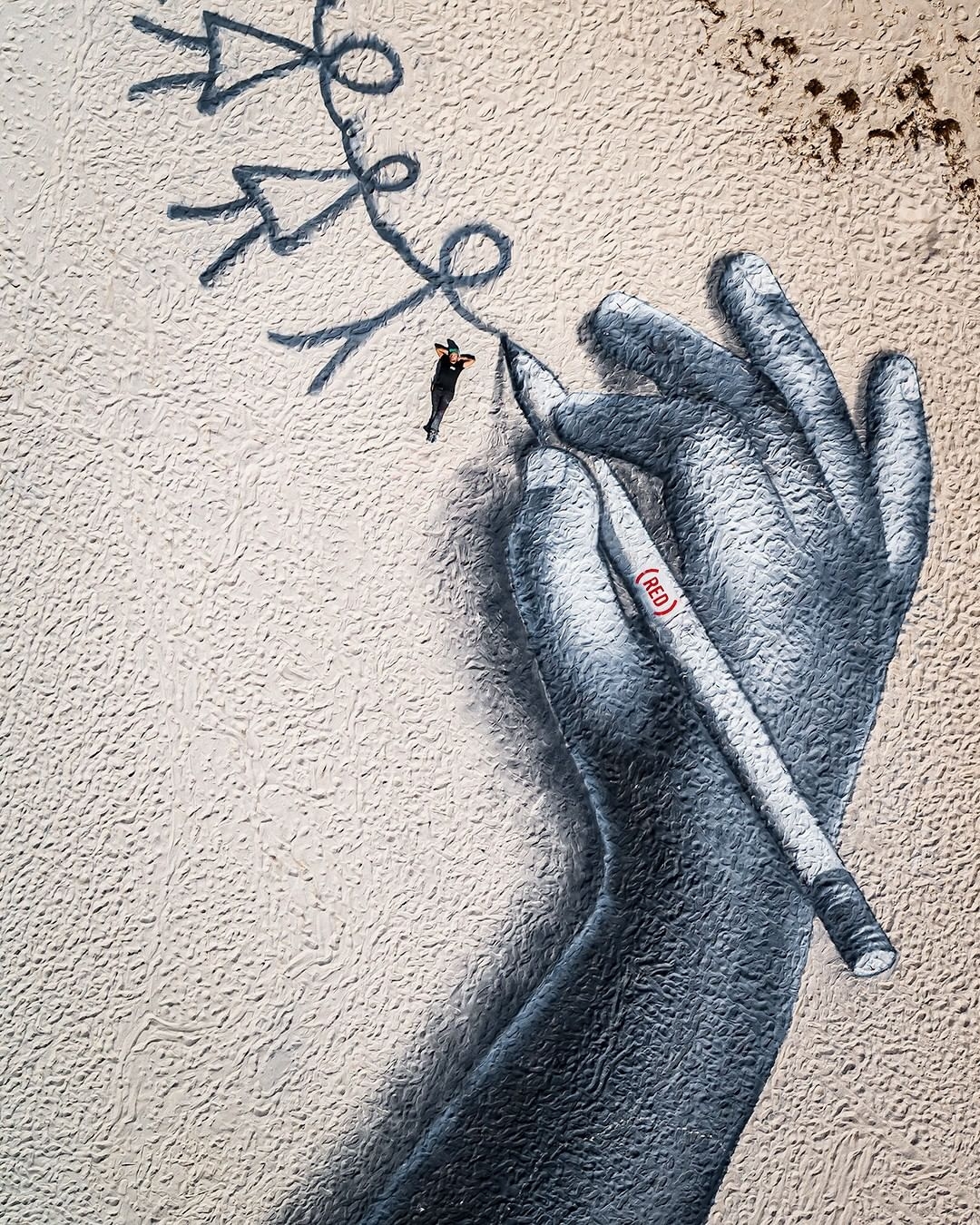 Saype @ Miami Beach, Florida, USA