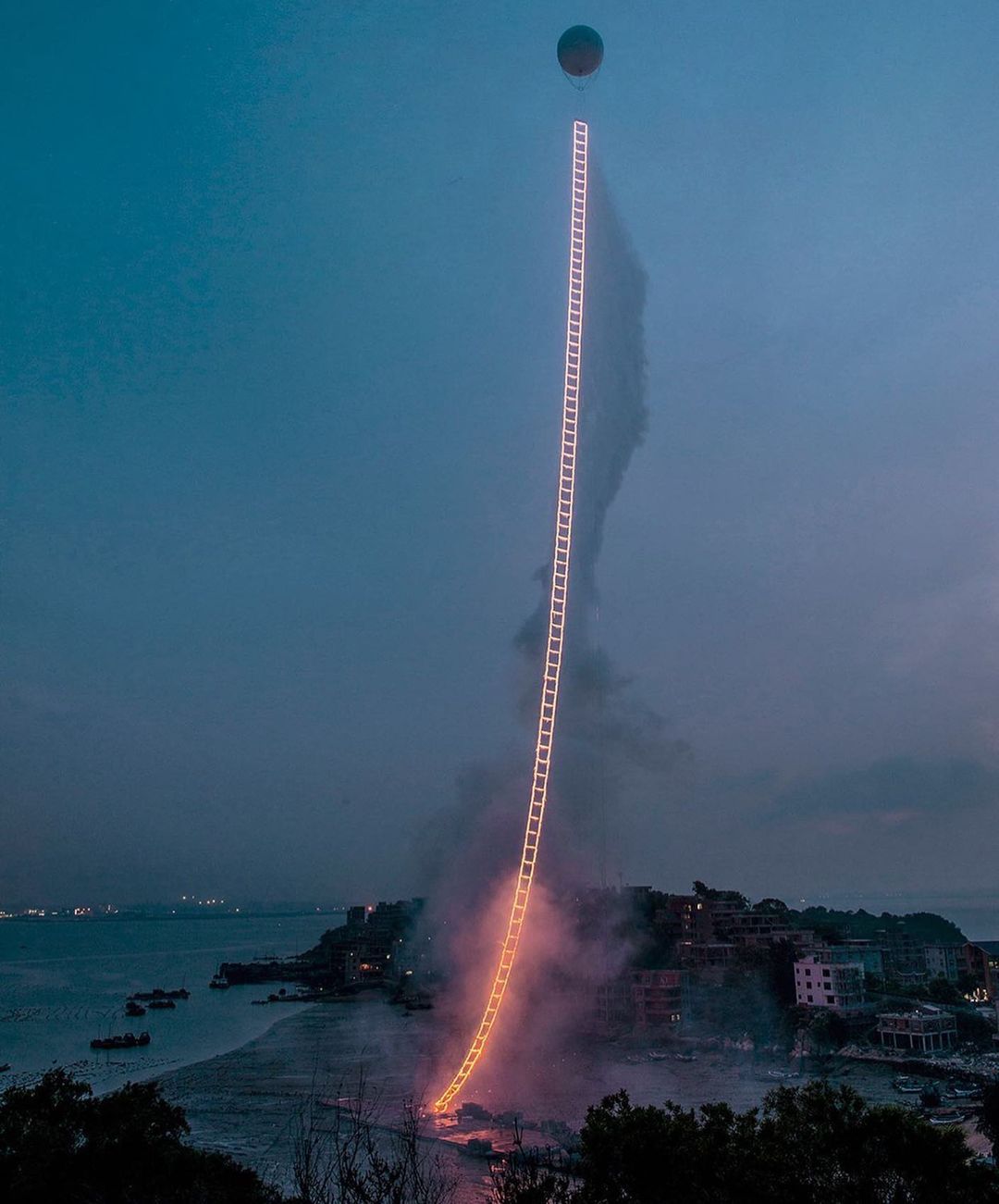 Sky Ladder by Cai Guo-Qiang