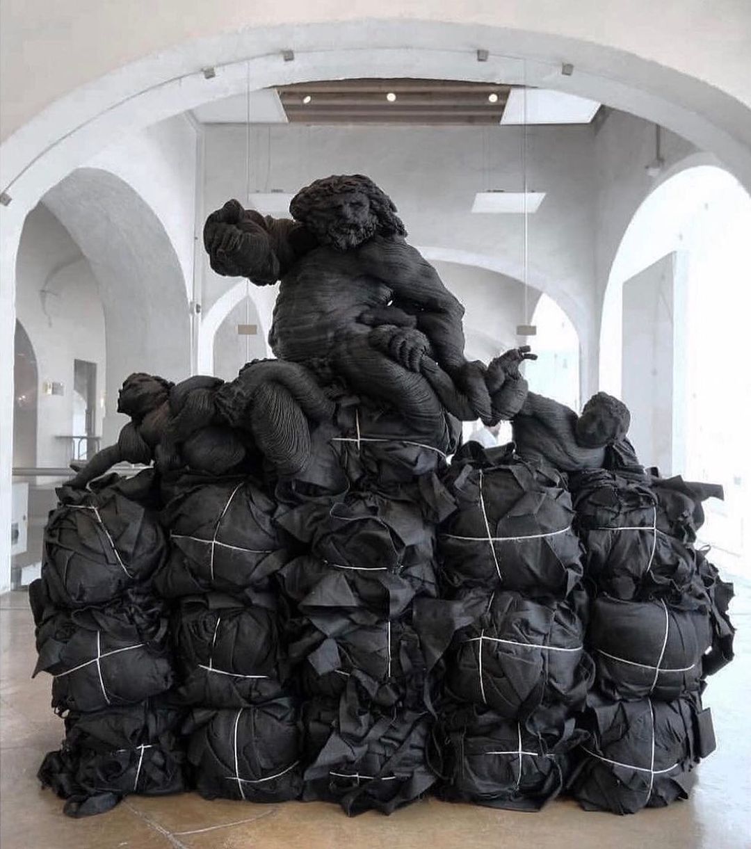 Textile sculpture by Jacobo Alonso