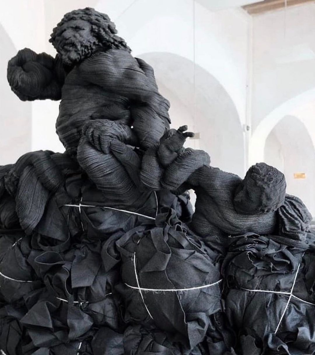 Textile sculpture by Jacobo Alonso