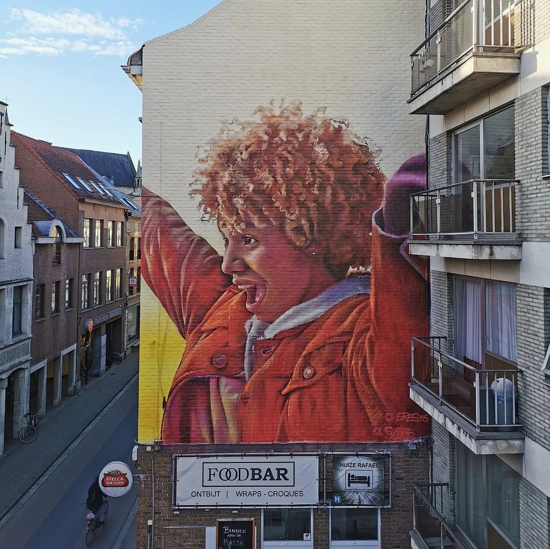 Koen Deweerdt + Suarez Murals @ Leuven, Belgium