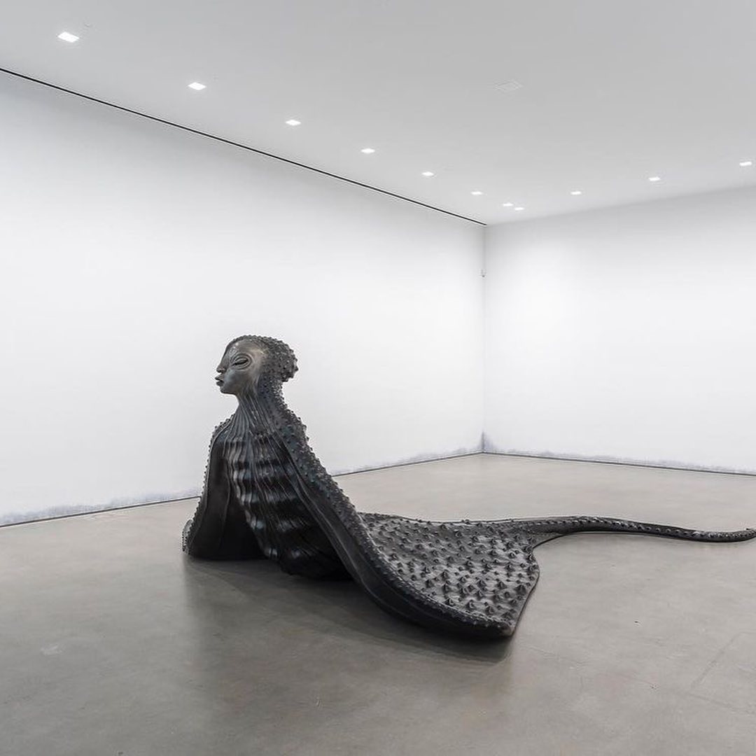 “MamaRay” (Bronze, 2020) by Wangechi Mutu