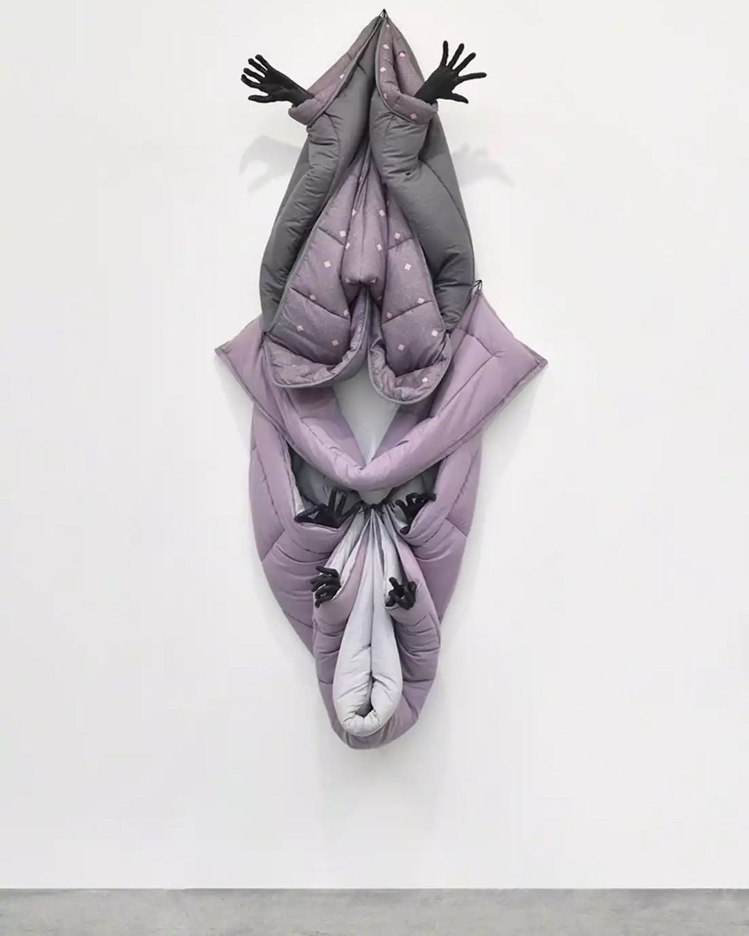 "Sleeping Purple Passion" by Annette Messager