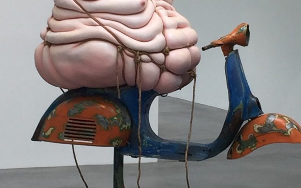 "Fat Body on Vespa" by Ashley Bickerton