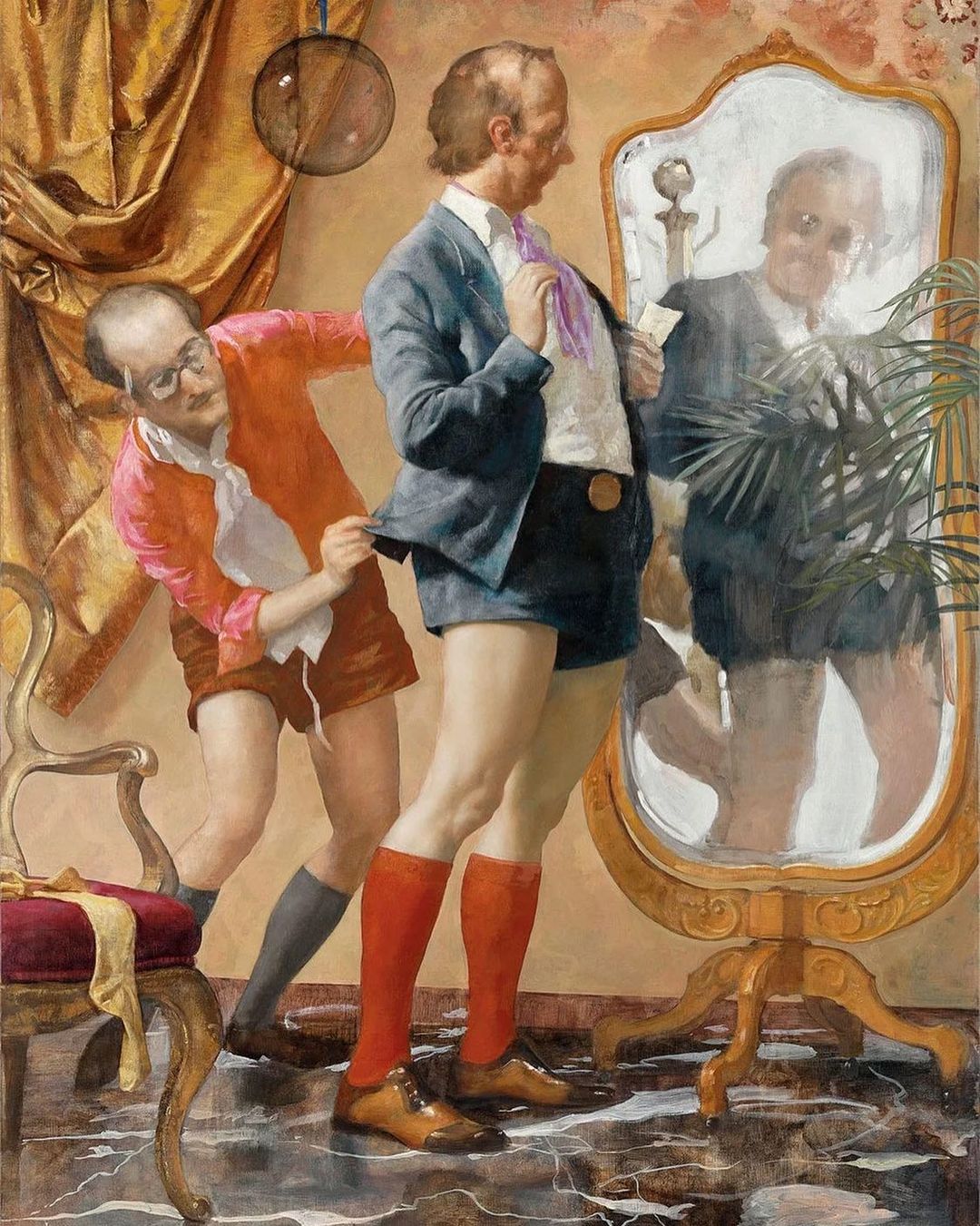 "The terrific painting Hot Pants" by John Currin