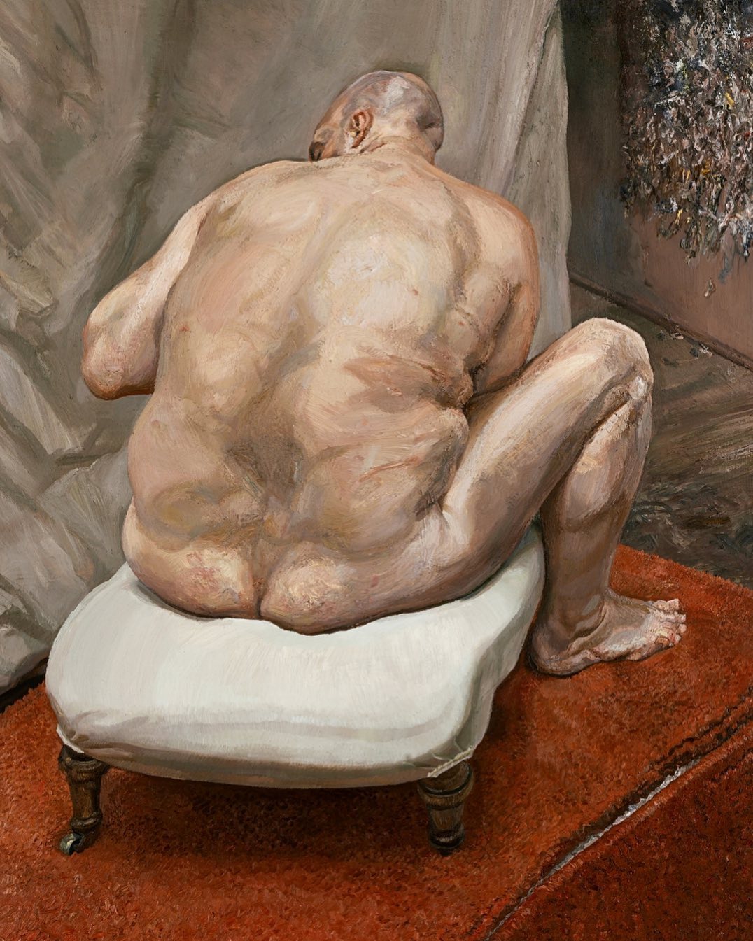 Lucian Freud, Naked Man, Back View, 1991–92. The Metropolitan Museum of Art, New York. Photo: © The Lucian Freud Archive / Bridgeman Images.