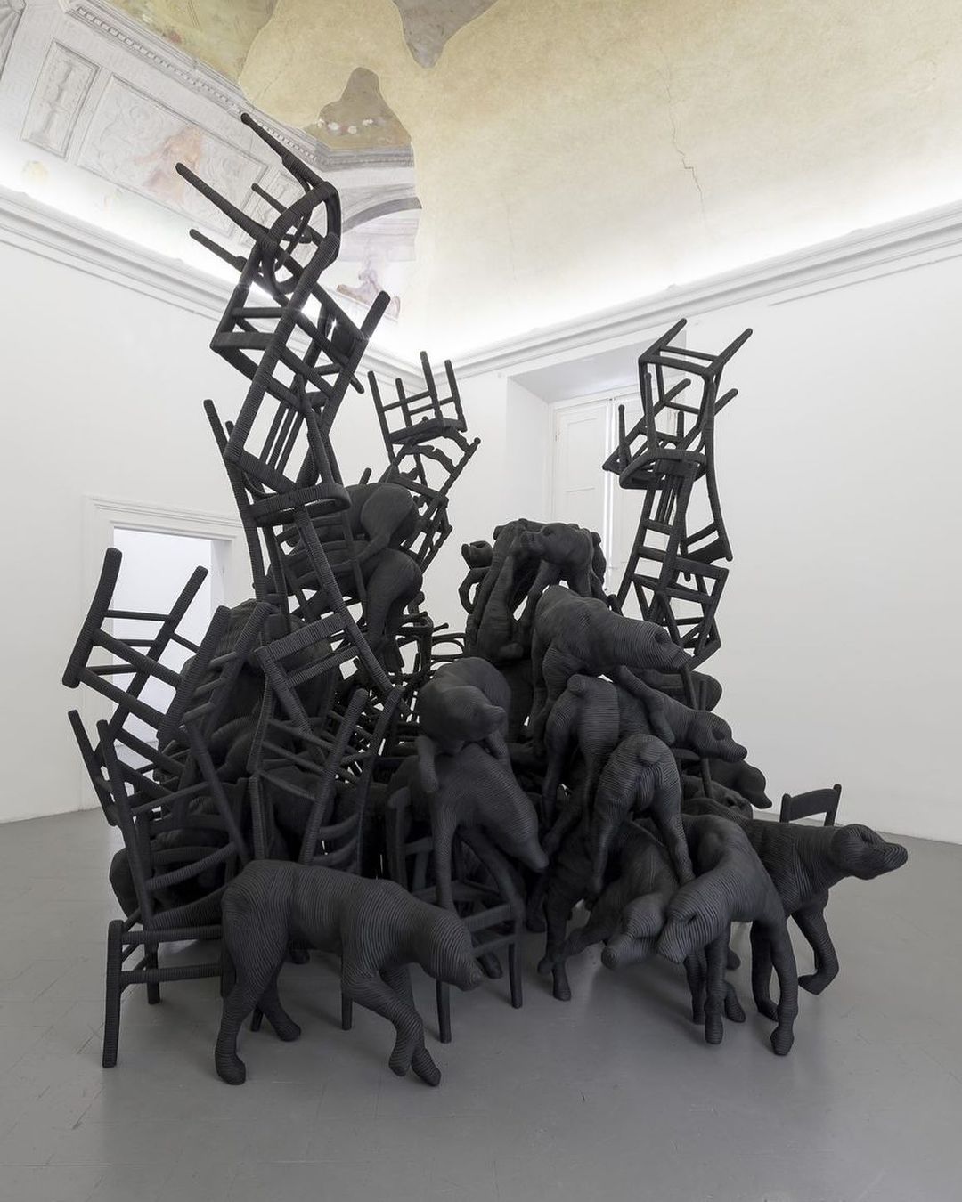 "Tumulto" by Paolo Grassino "Tumulto" by Paolo Grassino