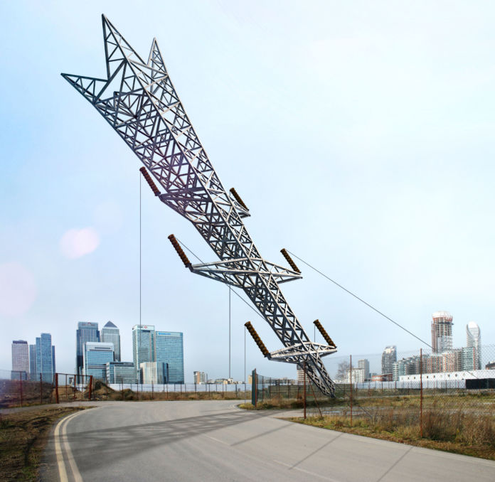 "A Bullet from a Shooting Star" by Alex Chinneck