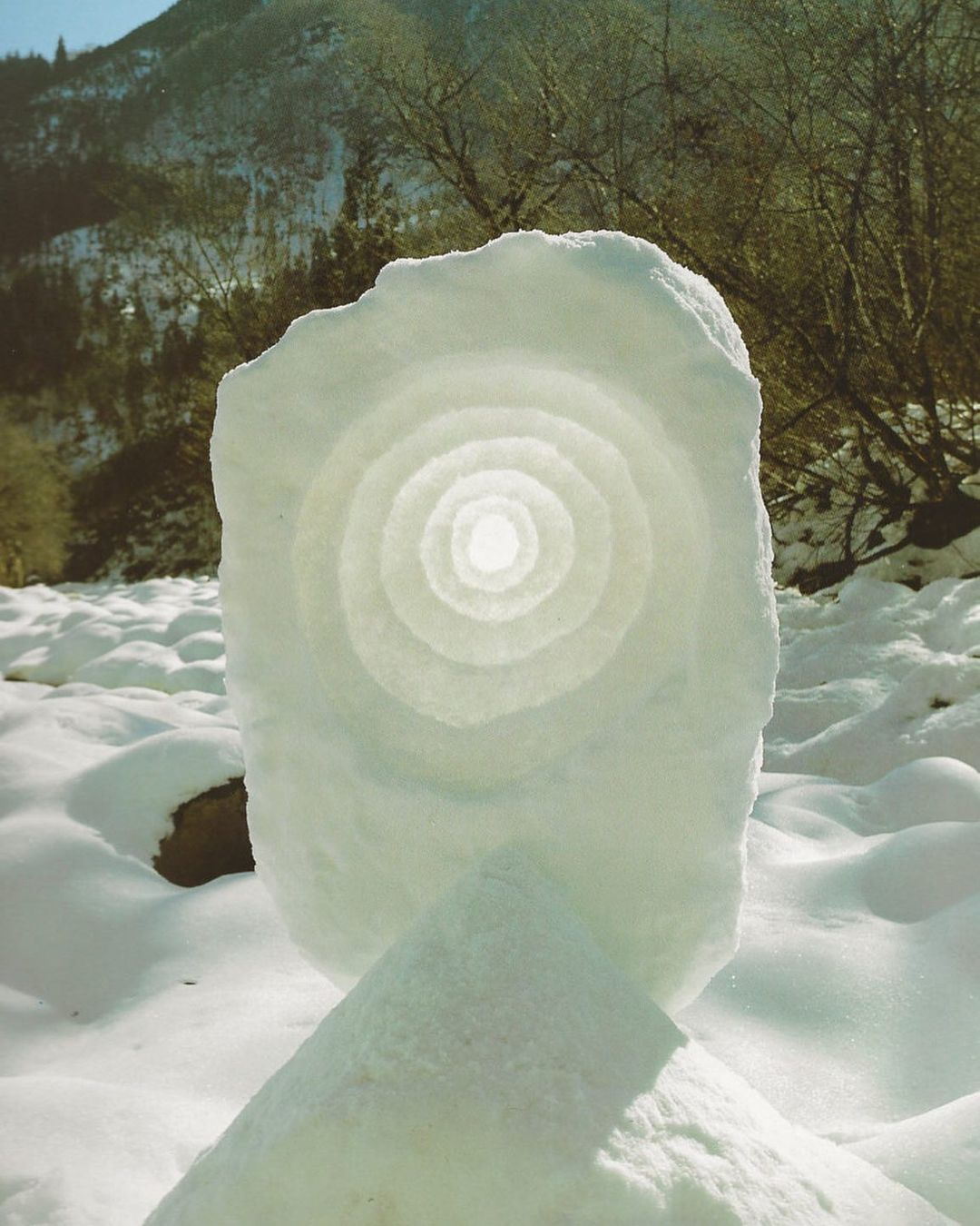 "Bright sunny morning" by Andy Goldsworthy