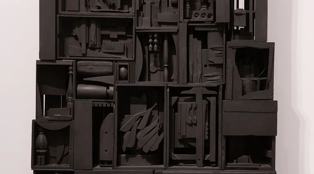 "Black Wall" by Louise Nevelson