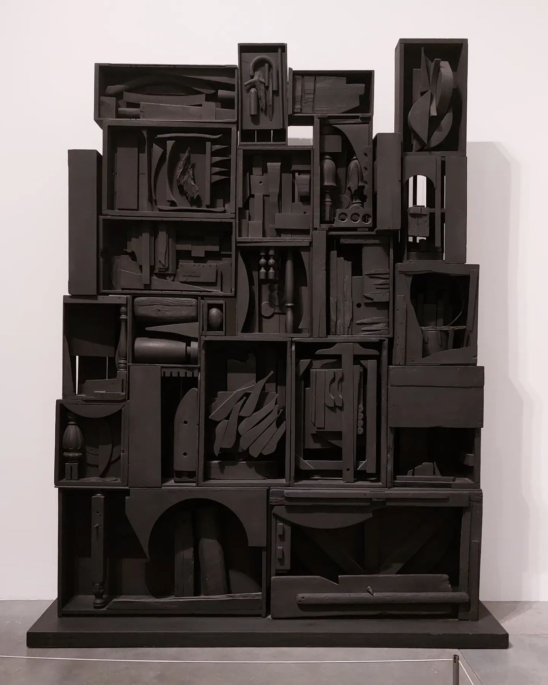 "Black Wall" by Louise Nevelson