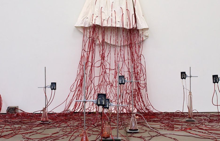 "Dialogue with absence" by Chiharu Shiota