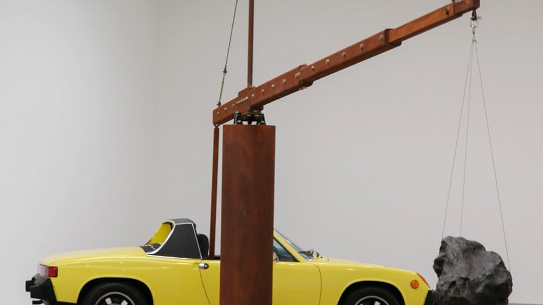 "Porsche with Meteorite" by Chris Burden