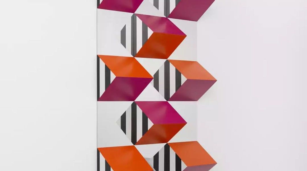 "Pile Up: High relief n°B12" by Daniel Buren