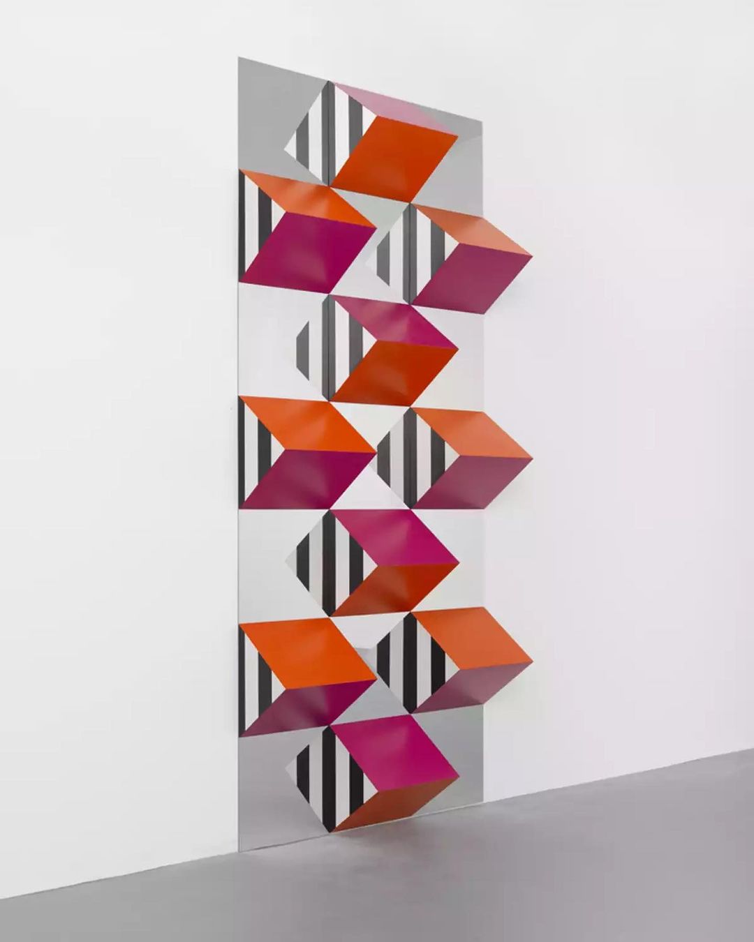 "Pile Up: High relief n°B12" by Daniel Buren