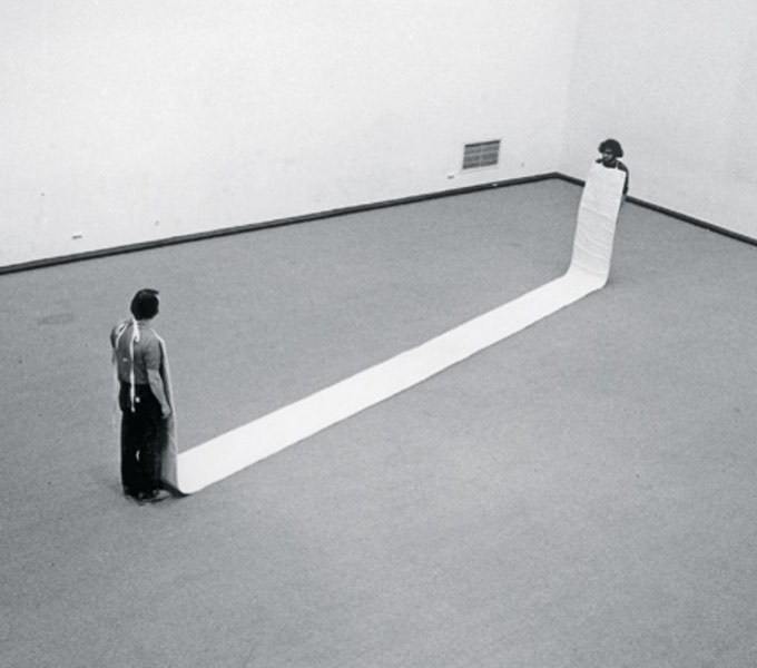 "Element No. 5: Elfmeterbahn" by Franz Erhard Walther