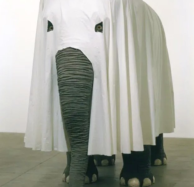 "Not Afraid of Love" by Maurizio Cattelan