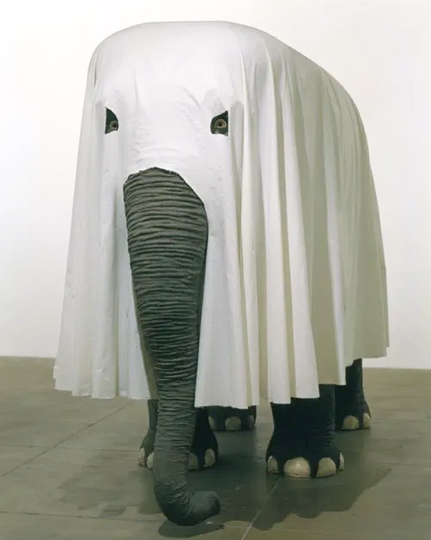 "Not Afraid of Love" by Maurizio Cattelan