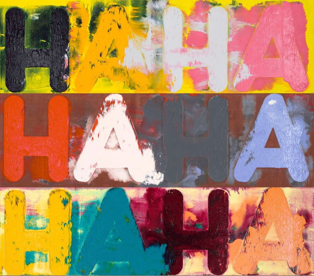 "Ha Ha Ha" by Mel Bochner