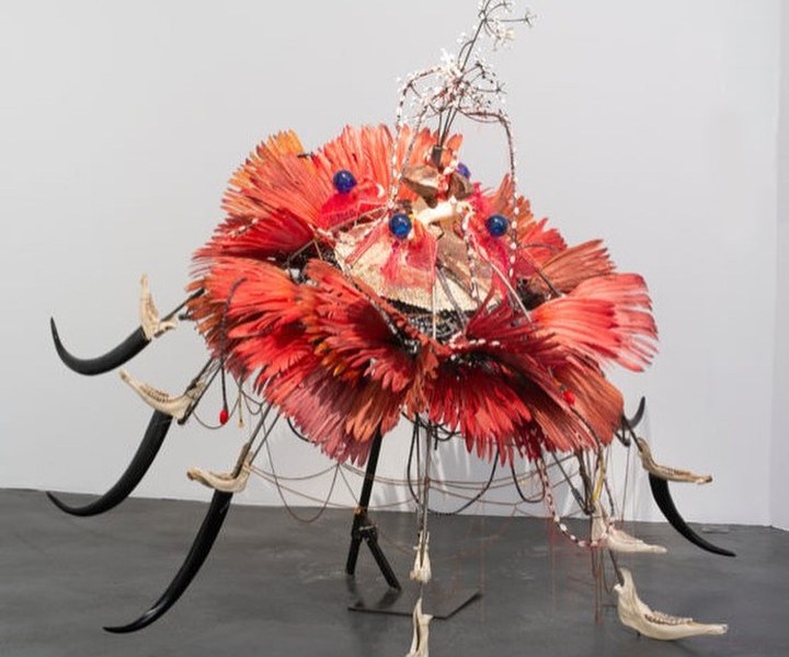 "Native Flower, Prometheus blooms" by Rina Banerjee