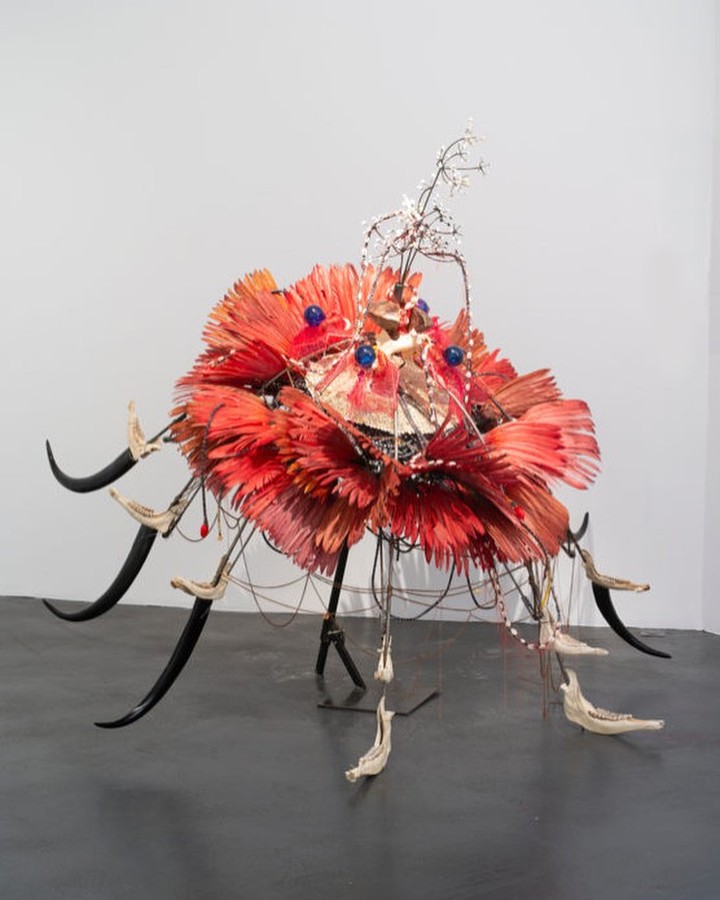 "Native Flower, Prometheus blooms" by Rina Banerjee