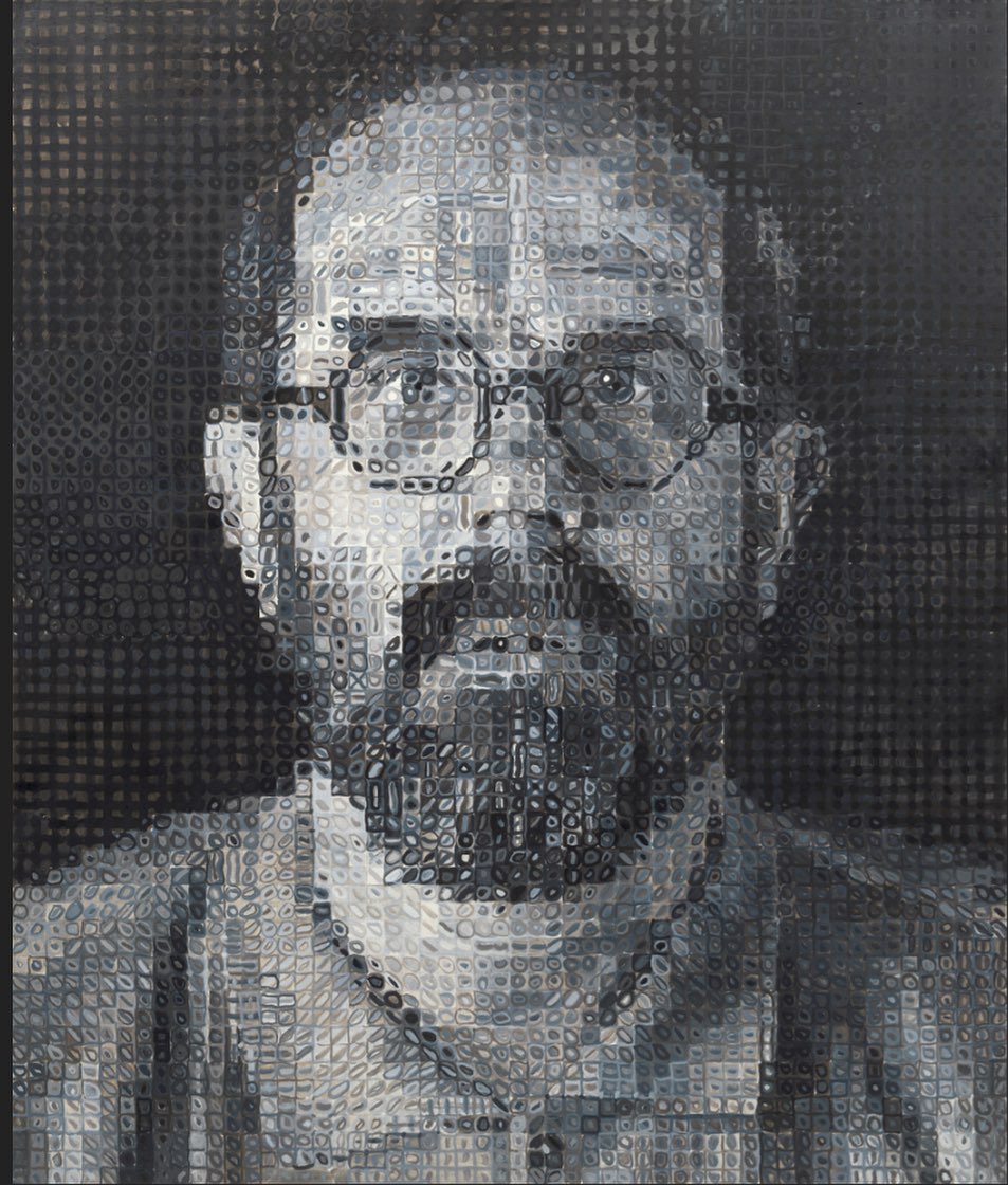 "Self-Portrait" by Chuck Close