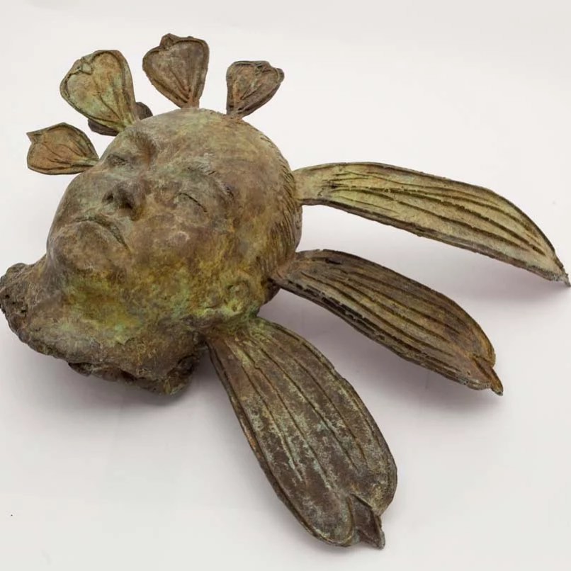 "Unknown (flower head 4)" by Kiki Smith