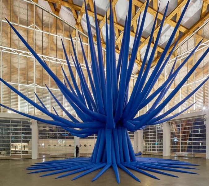 "Blue Star Linz" by Otto Piene