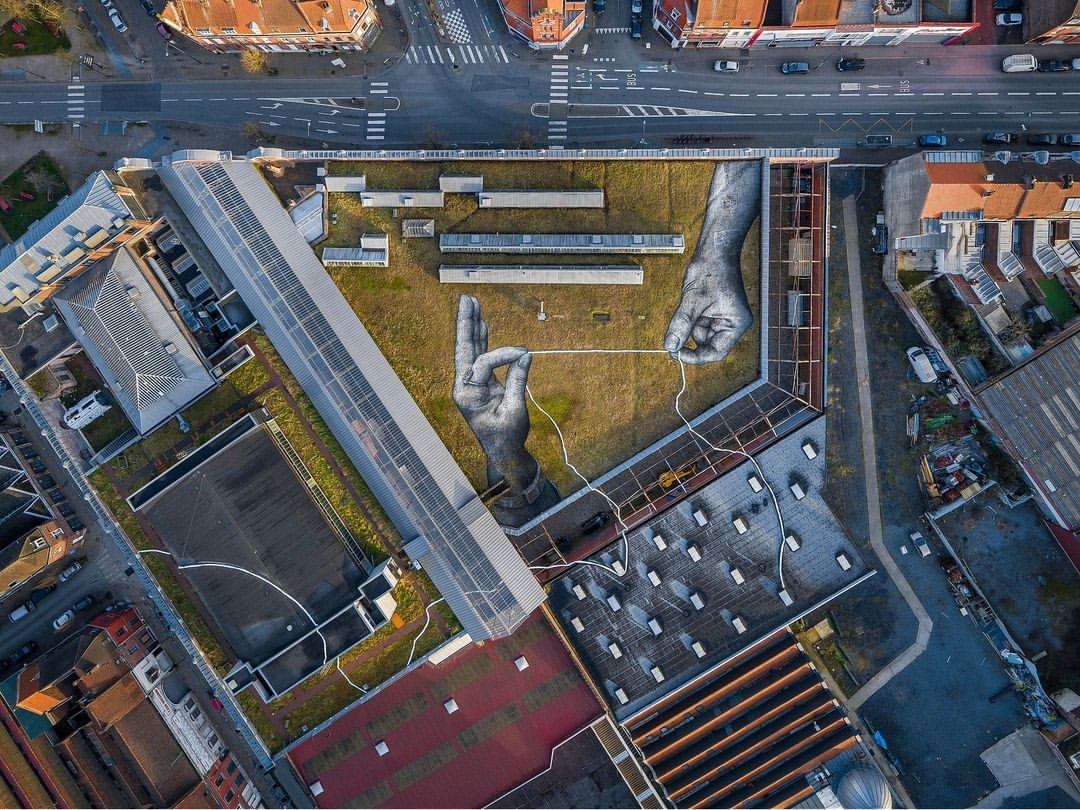 Saype @ Roubaix, France