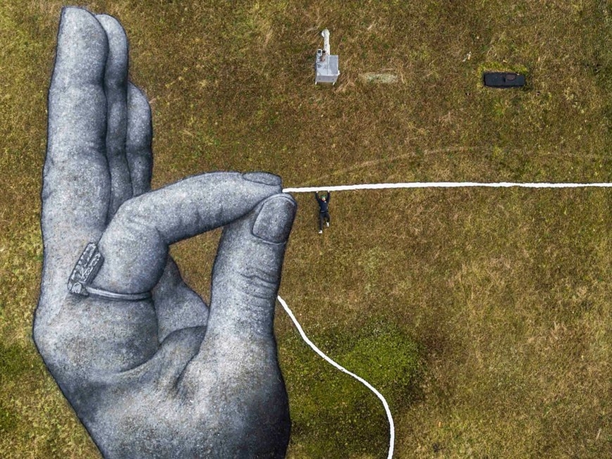 Saype @ Roubaix, France