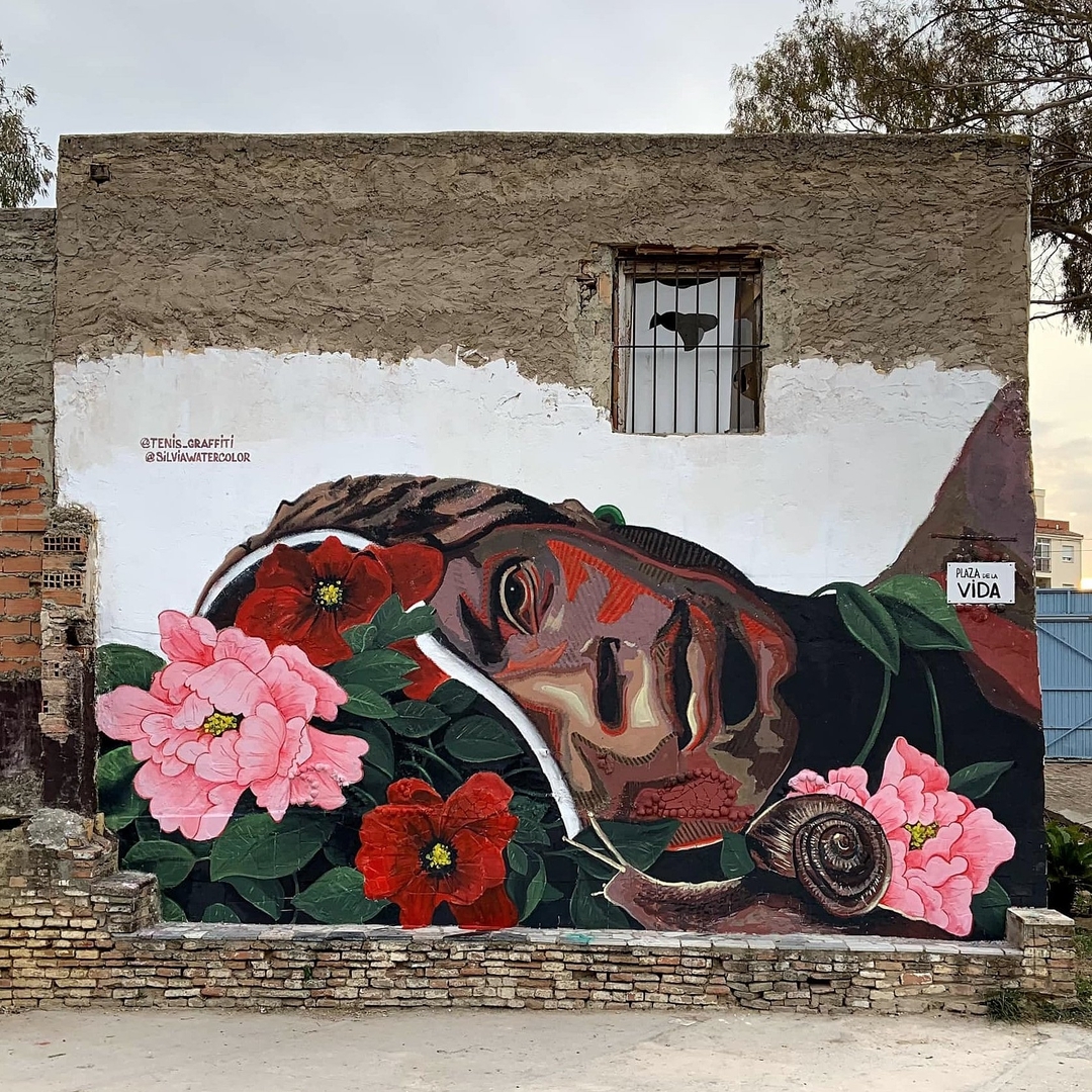 Silvia Watercolor + Jose Luis BorgArt @ Malaga, Spain