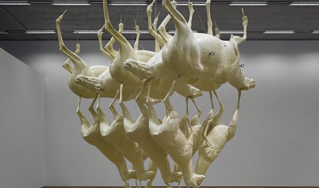 "Leaping Foxes" by Bruce Nauman