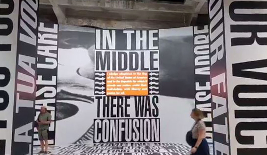 Venice Art Biennale 2022 - "Untitled (Beginning/Middle/End)" by Barbara Kruger
