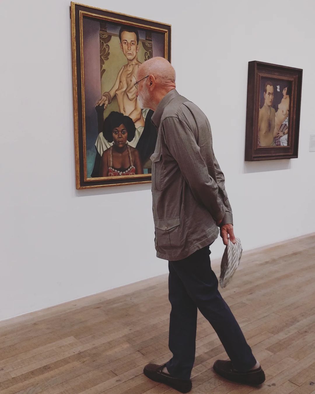 "Agosta, the Pigeon-Chested Man, and Rasha, the Black Dove" by Christian Schad