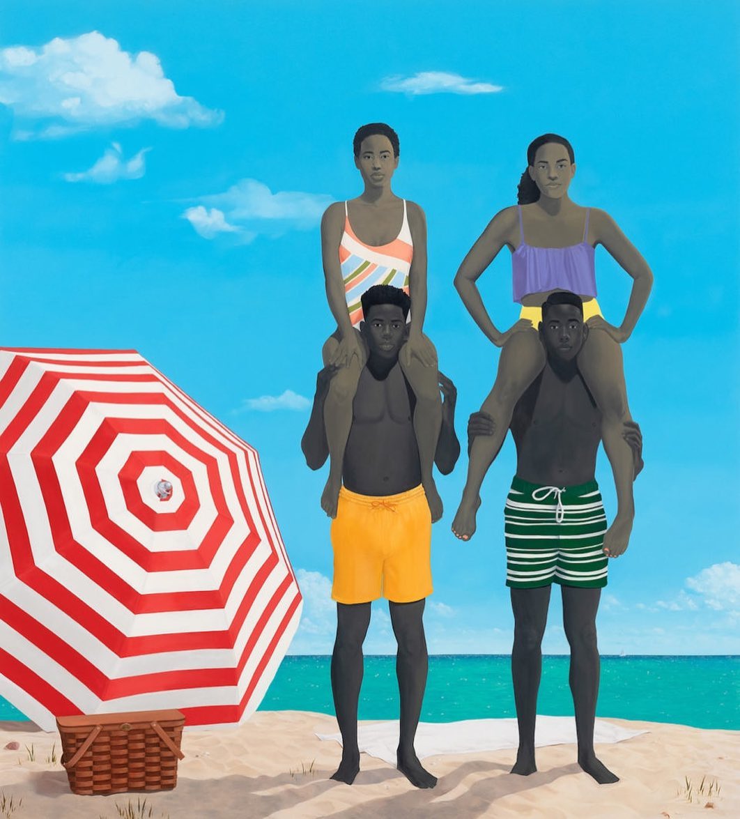 "Precious jewels by the sea" by Amy Sherald
