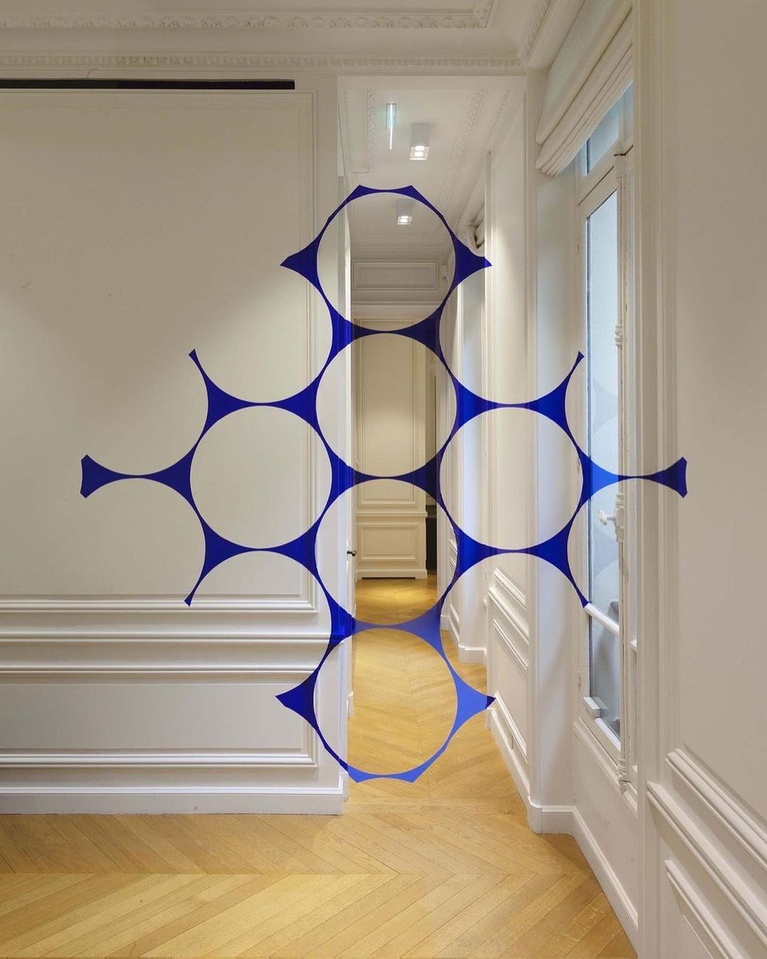 "Carré évidé" by Felice Varini